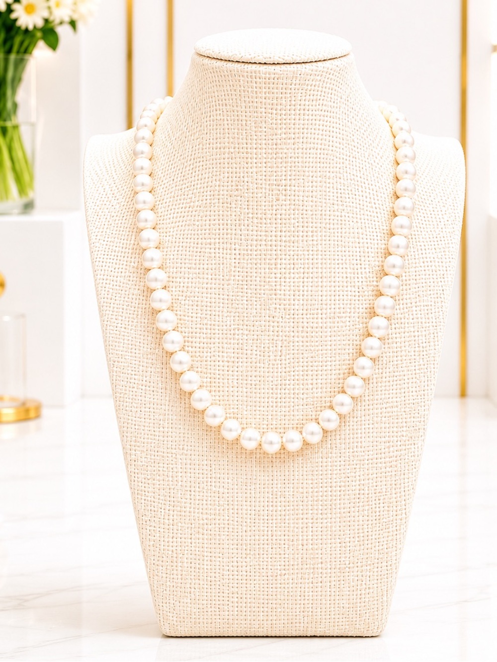 Vintage Faux Pearl Necklace